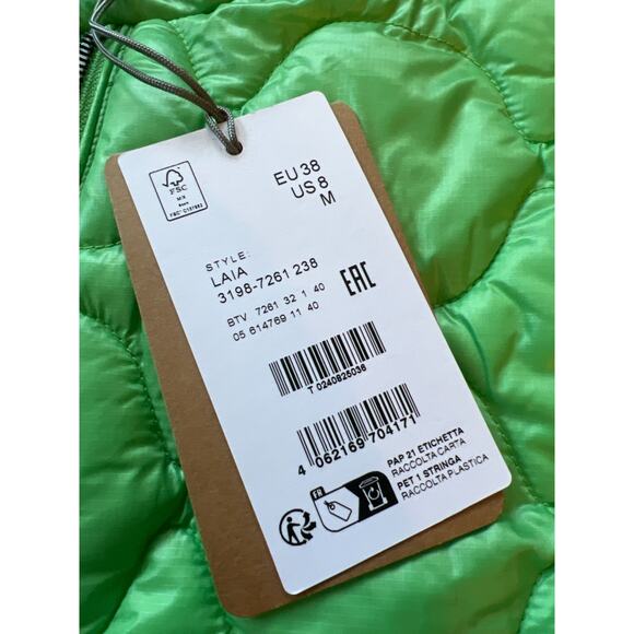 NWT $590 Bogner Green Laia Short Sleeve Full-Zip Quilted Jacket Size M , 8. 38 - Picture 5 of 14